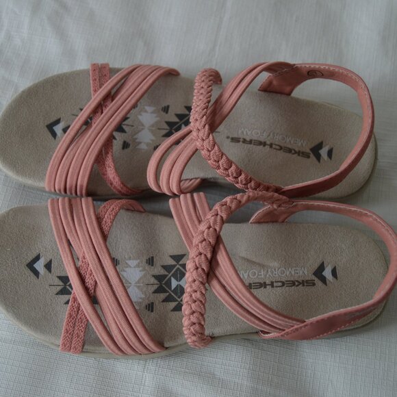 Skechers Sandals Reggae Slim - In-Love Coral Size 7 (New) - Picture 7 of 9